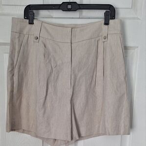 H&M shorts women's size 14 tan linen